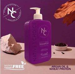 Natives Choice Shampoo With Argan Oil and Wheat Protein 475 ml