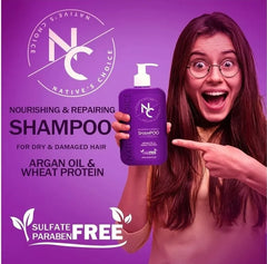 Natives Choice Shampoo With Argan Oil and Wheat Protein 475 ml