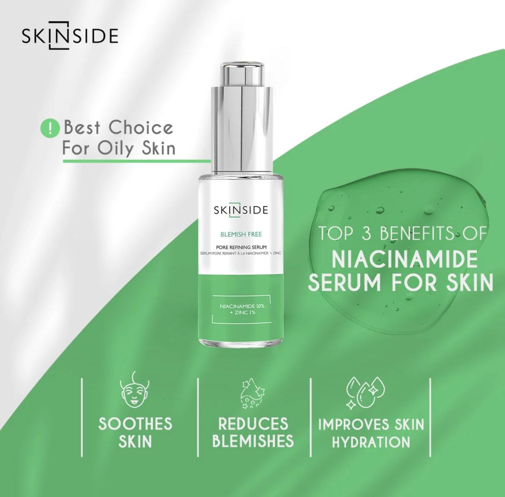 Skinside Niacinamide 10% + Zinc 1% Serum 25 Ml