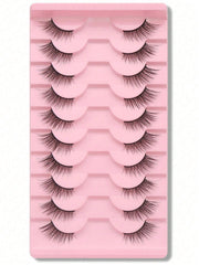 Shein 10 pairs of natural-looking crisscross cat
