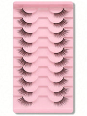Shein 10 pairs of natural-looking crisscross cat