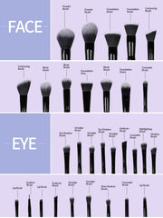 Maange 30Pcs Brush Set Professional Makeup