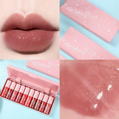 Teayson Lip Gloss Fruit Essence Waterproof Liquid 10 pcs