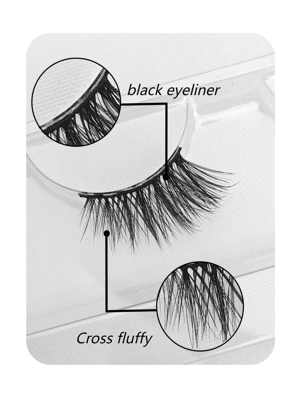shein 6 pairs Set Cat Eye Style Natural Short