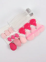Shein 15Pcs Makeup Sponge Set with Storage Container