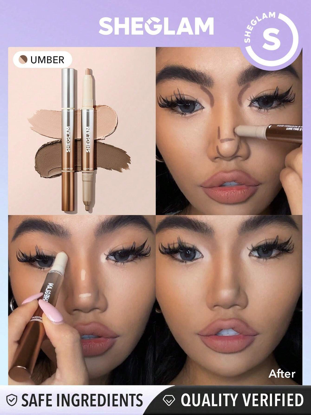 SHEGLAM Fine Line 2-In-1 Nose Contour and Highlight Pen