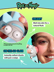 Sheglam cream blusher Rick and Morty