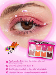 sheglam the powerpuff girls palette eyeshadow