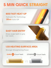 Sheglam Hair SLeek Chic 3D Thermal Straightening Brush