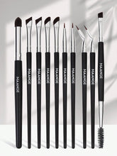 Maange 10pcs Makeup Brush Set Black