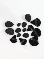 Shein 16 Large Makeup Sponge Set With Bag Black