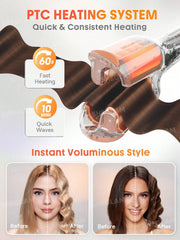 SHEGLAM beach babe hair waver 25mm