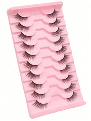 Shein 10 pairs of natural-looking crisscross cat