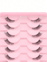 Shein 10 pairs of natural-looking crisscross cat