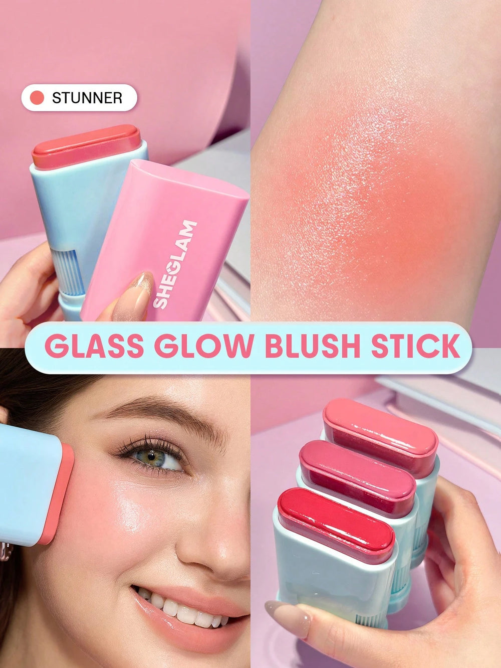 Sheglam Glass Glow Blush Stick
