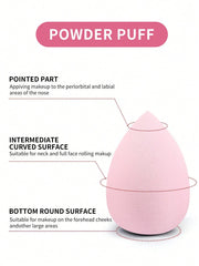 Maange 18 Pcs and Sponge Makeup Kit With Bag Pink