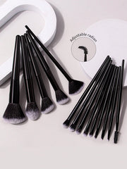 Shein 14Pcs Makeup Brush Black