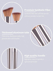 Shein 14pcs Makeup Brush Champagne Set + 3 puff