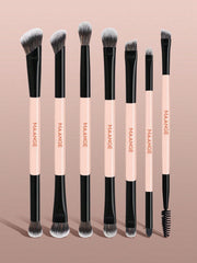 Maange 7Pcs Makeup Brush Pink and Black