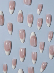 Shein 120pcs Milky White Ombre Nail Polish Stickers