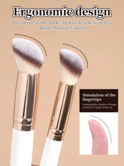 Maaange 5Pcs Makeup Brush White