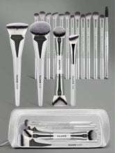 Maange Pro Makeup Brush Silver 17Pcs