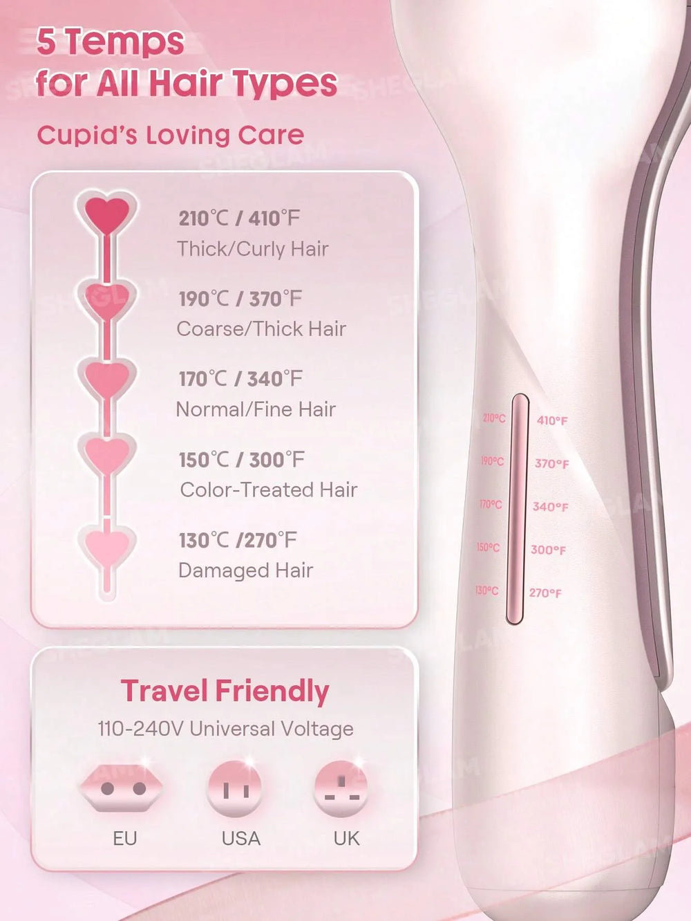 Sheglam Hair Cupid s Charm Beach Babe Hair Waver 25mm
