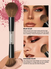Maange 7Pcs Makeup Brush Black With Bag