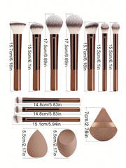 Shein 12Pcs Makeup Brush and 3pcs Sponge