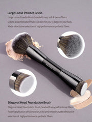 Maange 20Pcs Professional Makeup Brush Black