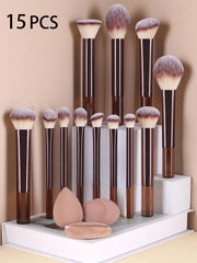 Shein 12Pcs Makeup Brush and 3pcs Sponge