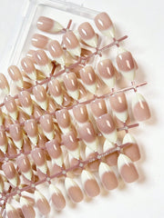 Shein 150pcs Medium Pink Ombre Minimalist Style Fake Nails