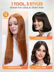 SHEGLAM Hair Mini Hair Straightener Pro 3 in 1