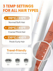 SHEGLAM Hair Mini Hair Straightener Pro 3 in 1