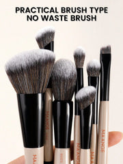 Maange 7Pcs Makeup Brush Black and Pink