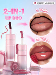 SHEGLAM Line To Shine Peel-Off Lip Stain & Gloss Duo