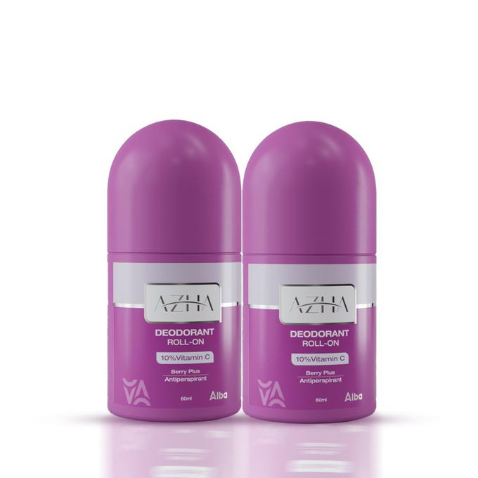 1+1 Azha Deodorant Roll On Berry Plus Scent 60 ml