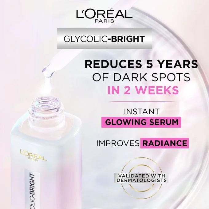 LOreal Paris Glycolic Bright Glowing Serum 30ml