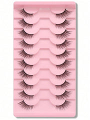 Shein 10 pairs of natural-looking crisscross cat