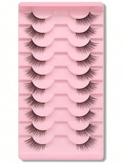 Shein 10 pairs of natural-looking crisscross cat
