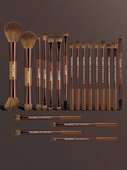 Maange Makeup Brush Brown 20Pcs
