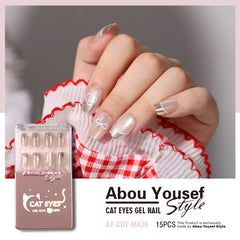 Abou Yousef Style Nails Cat Eyes