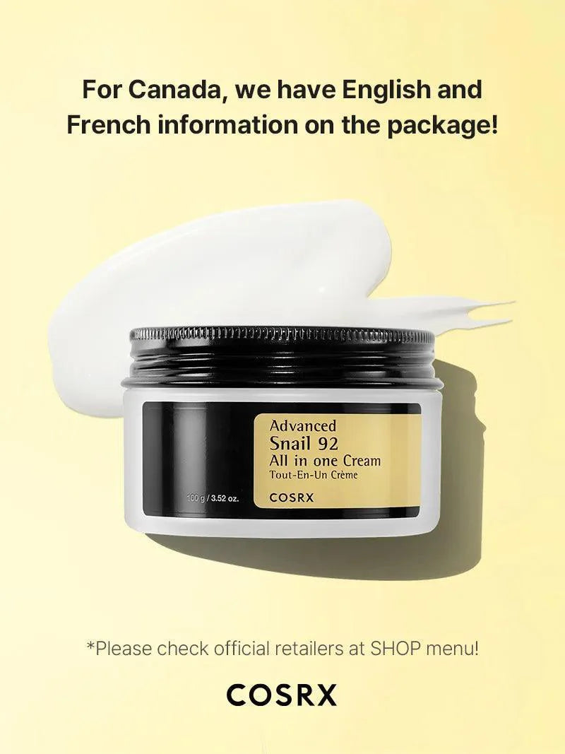 COSRX Advanced Snail 92 All In One Cream 100ml