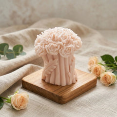 Rose Bouquet Decorative Candle
