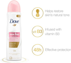 Dove Spray 150ml Even skin tone