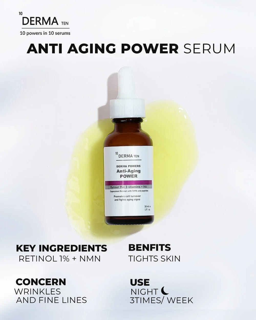 Derma Ten Anti Aging Power Retinol 1%