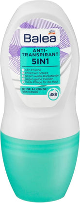 Balea Deodorant Roll On Antiperspirant 5in1 50 ml