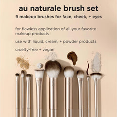 Real Techniques Au Naturale Makeup Brush Set - 9 Pcs
