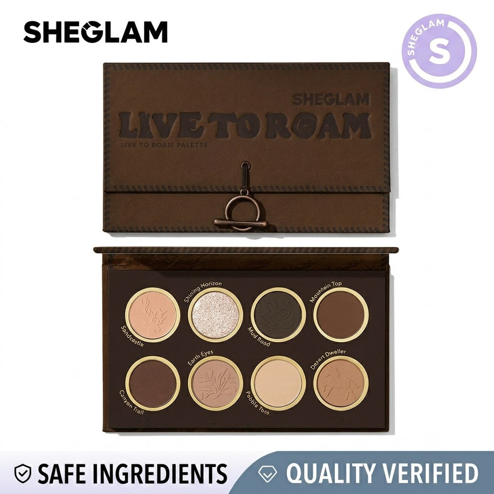 Sheglam Eyeshadow Palette “Journey Without Borders” Leave to Room 8 shades
