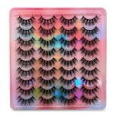 Shein Eyelashes 20 Pairs Natural Looking Curled Faux Mink Strip